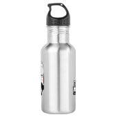 Bouteille D'eau Illustration du fourgon de livraison (Dos)