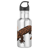 Bouteille D'eau Illustration du monstre Gila (Devant)