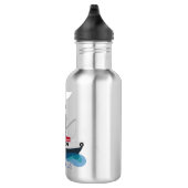 Bouteille D'eau Illustration d'un bateau à chalutier mignon (Droite)