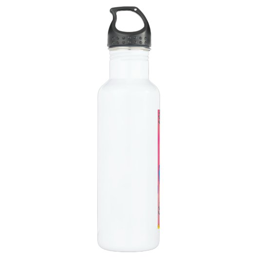 Bouteille D'eau Illustration d'un bel arbre coloré (Dos)