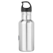 Bouteille D'eau Illustration d'un camion monstre bleu mou (Dos)