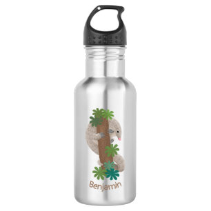 Bouteille D'eau Illustration d'une anteure de pangolin mignonne