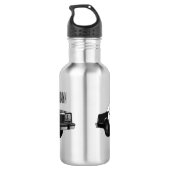 Bouteille D'eau Illustration d'une voiture de police (Dos)