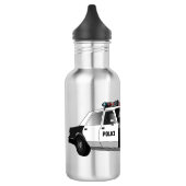 Bouteille D'eau Illustration d'une voiture de police (Gauche)