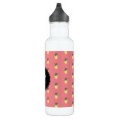 Bouteille D'eau Illustration moderne de l'ananas Monogramme circul (Droite)