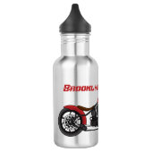 Bouteille D'eau Illustration motocyclette de style hélicoïdal (Gauche)