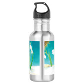 Bouteille D'eau Illustration Red Robin Bird (Dos)