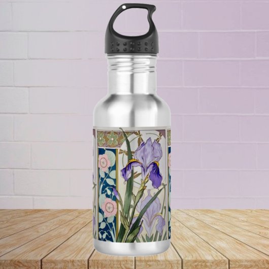 Bouteille D'eau Illustration Vintage d'Iris