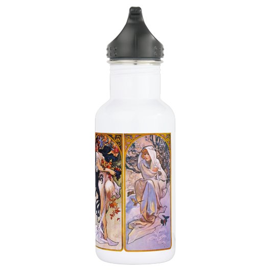 Bouteille D'eau Illustrations d'Alphonso Mucha sur un (Droite)