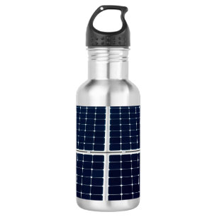 Bouteille D'eau Image amusante du panneau d'énergie solaire