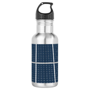 Bouteille D'eau Image amusante d'un panneau solaire