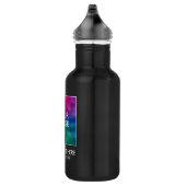 Bouteille D'eau Image Personnalisable Et Modèle De Texte Noir (Droite)