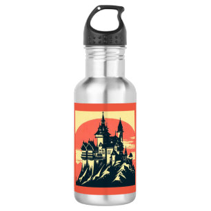 Bouteille D'eau Imaginaire Château médiéval - Bois coupé 4
