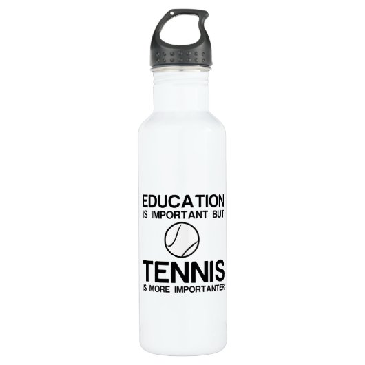 BOUTEILLE D'EAU IMPORTANTE IMPORTANTE ÉDUCATION DE TENNIS (Devant)