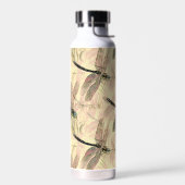 Bouteille D'eau Impression de libellules vintages (Gauche)