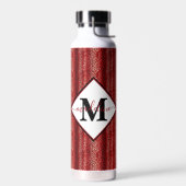 Bouteille D'eau Impression léopard rouge personnalisée (Gauche)