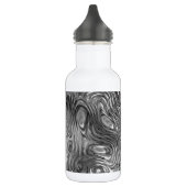 Bouteille D'eau Impression moulée en aluminium blanc (Gauche)