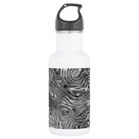 Bouteille D'eau Impression moulée en aluminium blanc (Devant)