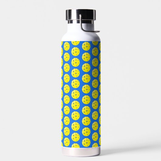 Bouteille D'eau Impression pickleball jaune et bleu (Gauche)