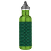 Bouteille D'eau Impression turquoise en fibre de carbone verte (Droite)