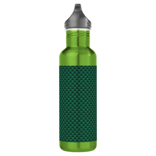 Bouteille D'eau Impression turquoise en fibre de carbone verte (Droite)