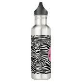 Bouteille D'eau Impression Zèbre noir et blanc (Gauche)