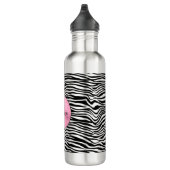 Bouteille D'eau Impression Zèbre noir et blanc (Droite)