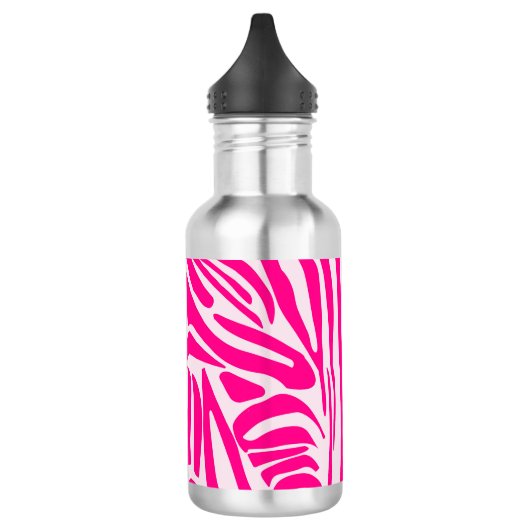 Bouteille D'eau Impression zèbre rose (Gauche)