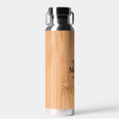 Bouteille D'eau imprimé en bambou marron clair cool (Avant)