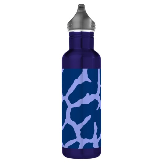 Bouteille D'eau Imprimer Giraffe Bleue (Droite)