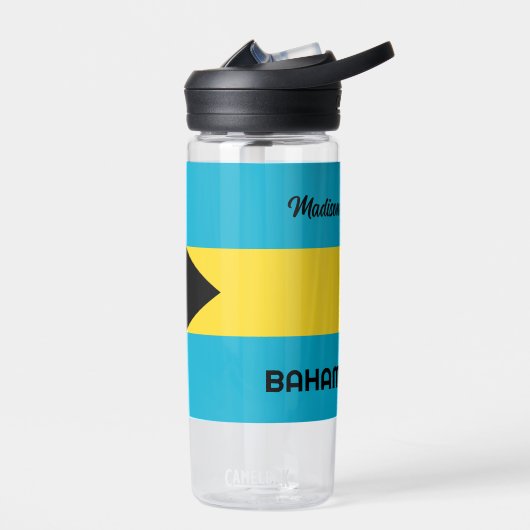 Bouteille D'eau Indicateur Bahamas du nom personnalisé (Gauche)