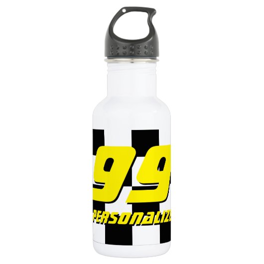 Bouteille D'eau Indicateur de course automatique à damiers personn (Devant)