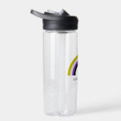 Bouteille D'eau Indicateur de la fierté arc-en-ciel non binaire Pe (Droite)