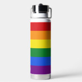 Bouteille D'eau Indicateur Monogramme Rainbow personnalisé (Arrière)
