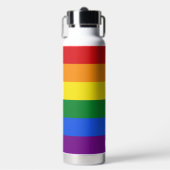 Bouteille D'eau Indicateur Monogramme Rainbow personnalisé (Salle de sport)