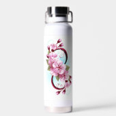 Bouteille D'eau Infinité avec les fleurs Sakura (Arrière)
