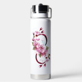 Bouteille D'eau Infinité avec les fleurs Sakura (Arrière)