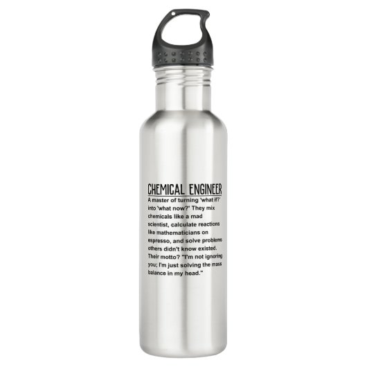 Bouteille D'eau Ingénieur chimiste (Devant)