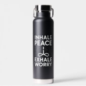 BOUTEILLE D'EAU INHALE PEACE EXHALE INQUIET (Avant)