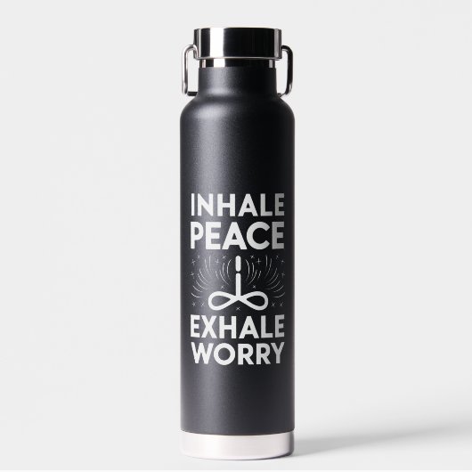 BOUTEILLE D'EAU INHALE PEACE EXHALE INQUIET (Avant)