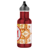 Bouteille D'eau Initiale de monogramme Boho Mandala (Droite)