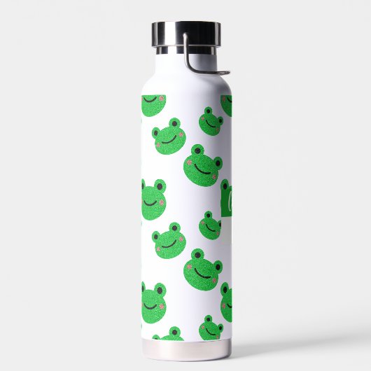 Bouteille D'eau Initiales Froggy Simple Moderne Fun (Gauche)