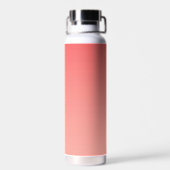 Bouteille D'eau Initiales monogrammes Nom Script Dégradé Rouge Bla (Arrière)