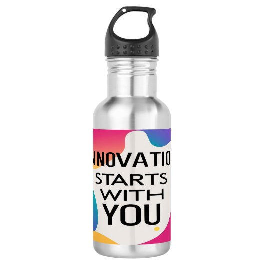 Bouteille d'eau Innovation Starts With You (Devant)