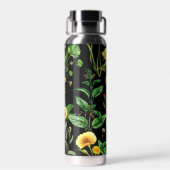 Bouteille D'eau Insectes sur Plantes d'herbes (Arrière)