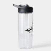 Bouteille D'eau Inséparables en Branche - Romantique Red Heart Tre (Droite)