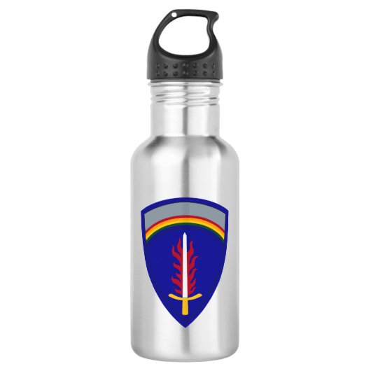 Bouteille D'eau Insigne Army Europe USAREUR (Devant)