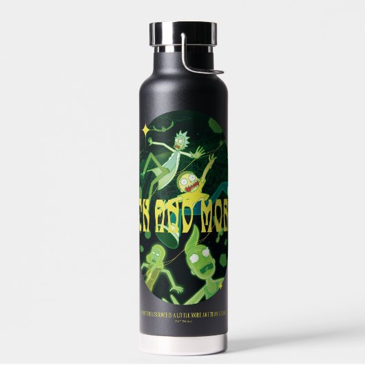 Bouteille D'eau Insigne de devis de décrochage de Rick et Morty (Gauche)