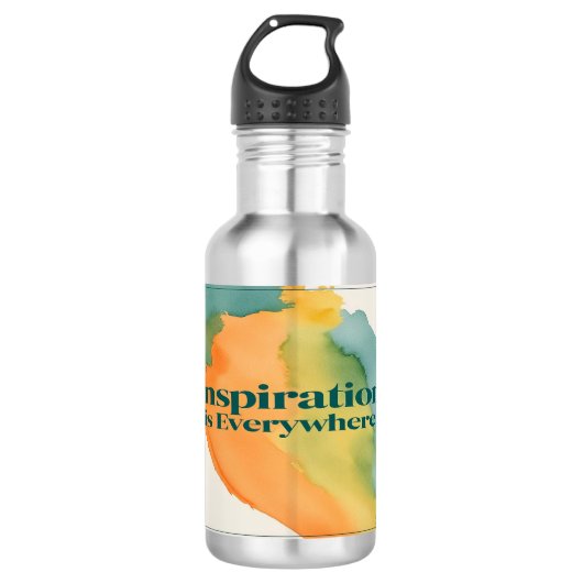 Bouteille d'eau Inspiration est partout (Devant)