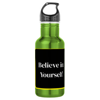 Bouteille D'eau . Inspirational Quote Bottle